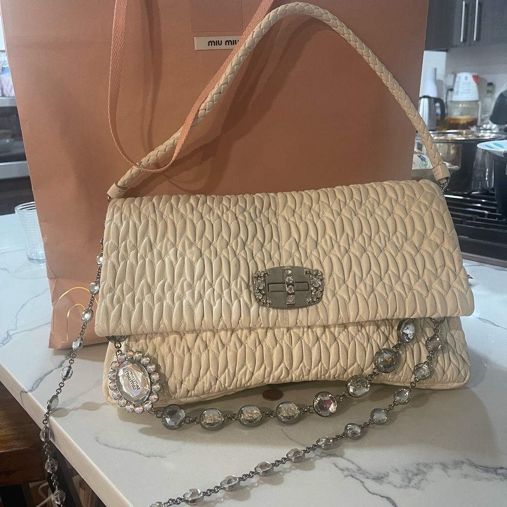 Miu Miu White Good Condition Size 14’ 8’ No Retur… - image 2